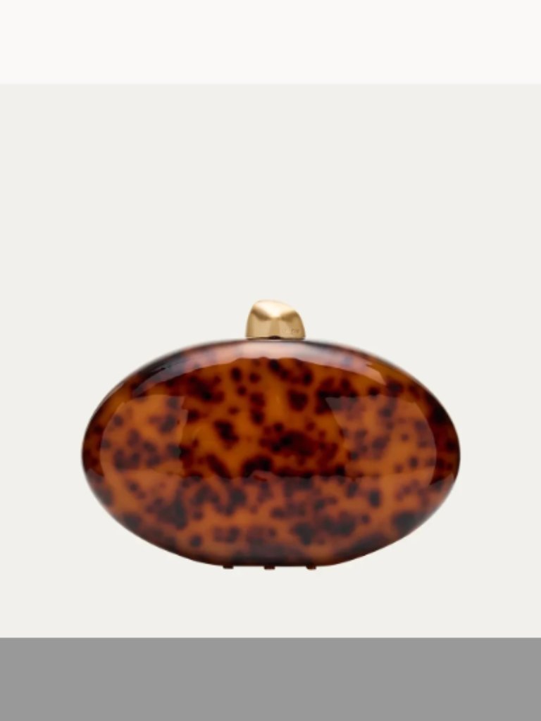 Cult Gaia Nwt Eviana Tortoise Acrylic Clutch Bag (Orig. $398)